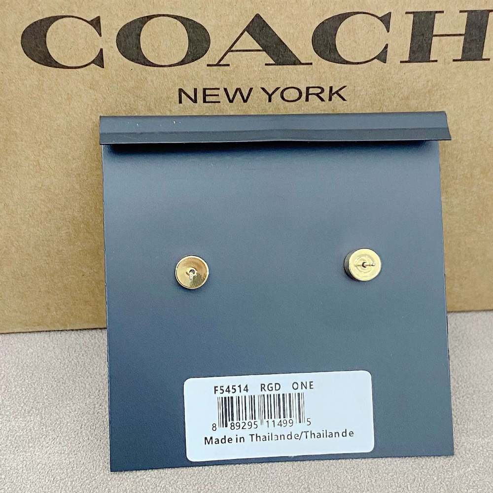 Coach Red Cherry Rhinestone Earrings - Picture 2 of 6